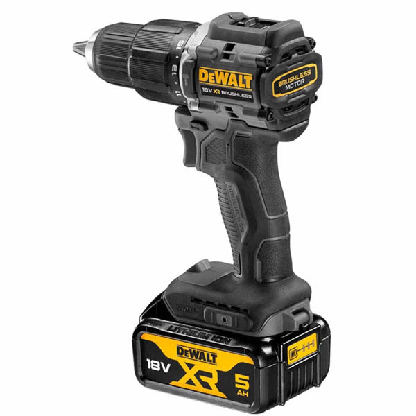 Dewalt DCD100P2T-GB 18V XR Brushless Limited Edition 100 Year Combi Drill, 2x 5.0Ah Batteries, Charger & TSTAK Case