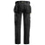 Snickers Workwear 6241 Stretch Work Trousers Black/Grey