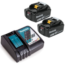 Makita BL1860 18v 6.0ah Lithium Batteries Twin Pack + DC18RC Fast Charger
