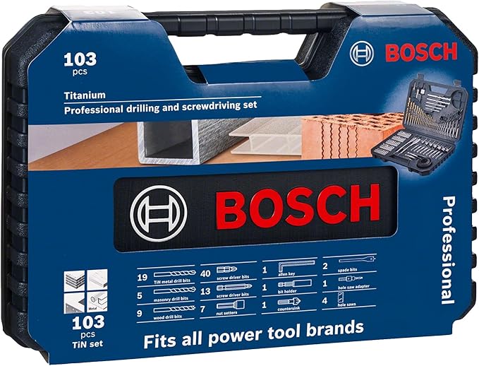 Bosch 2608594070 103 Piece Mixed Drill & Screwdriver Bit Set