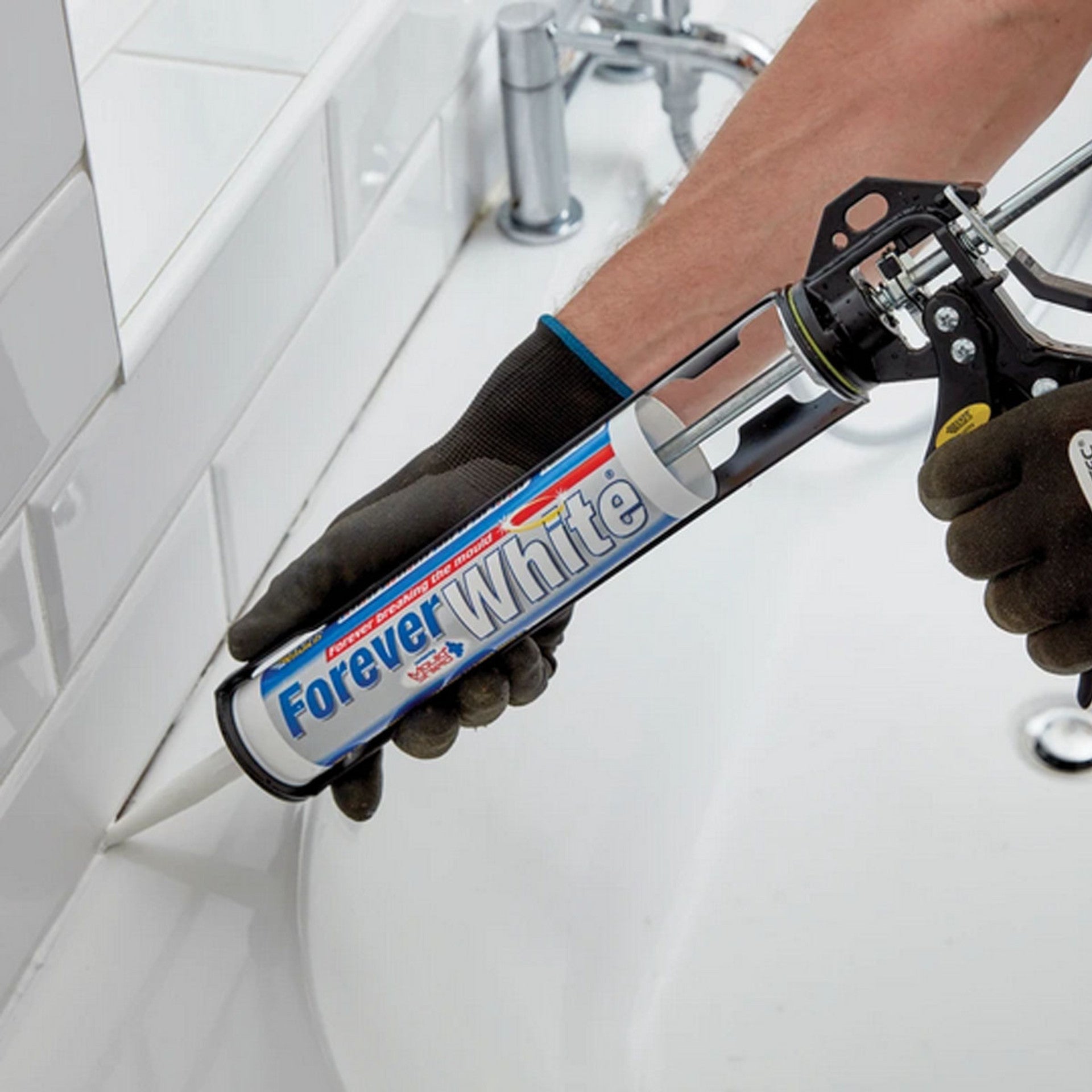 Everbuild Forever White Silicone Sealant – 295ml (Box of 12)
