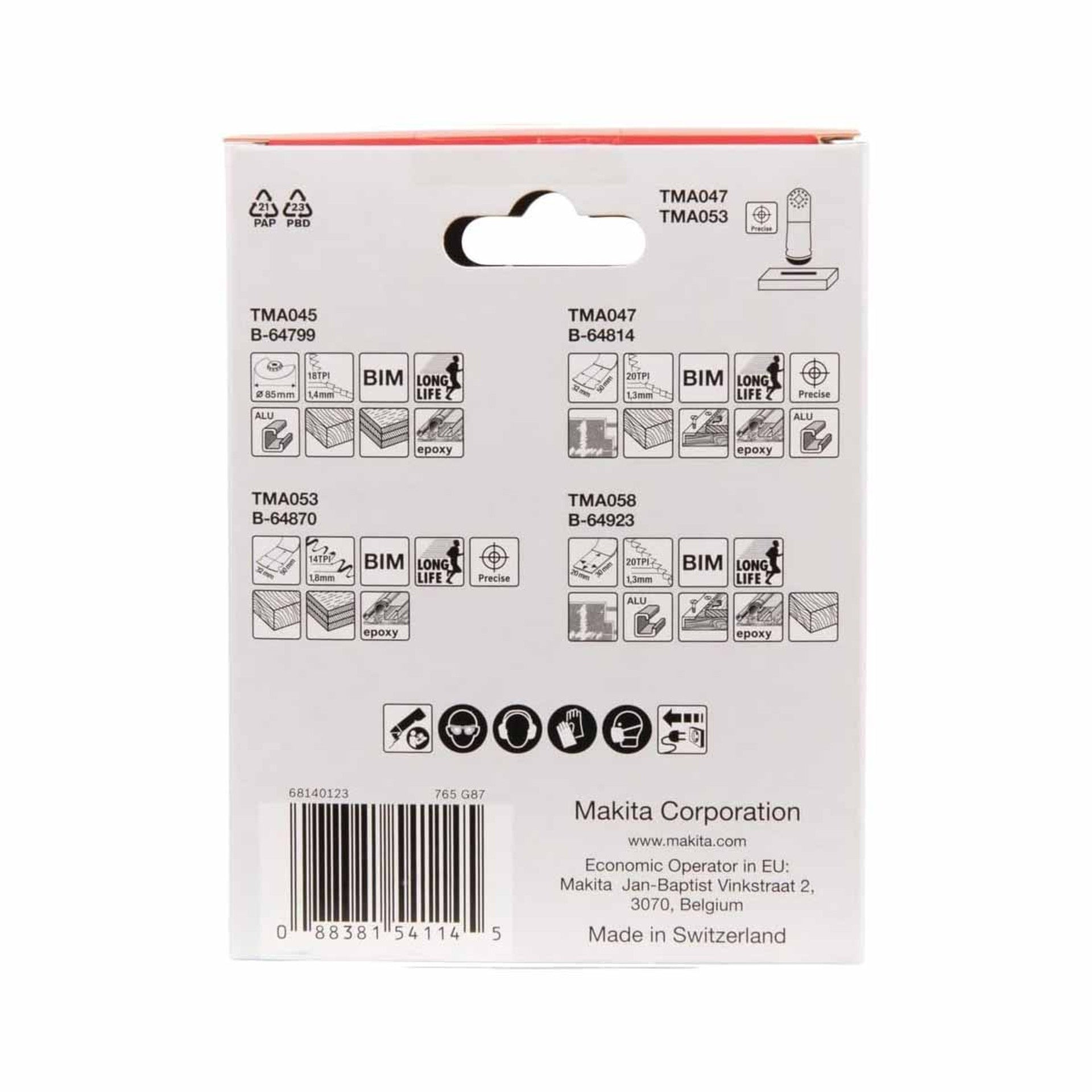 Makita B-67480 Multi-Tool Starlock Plunge Set