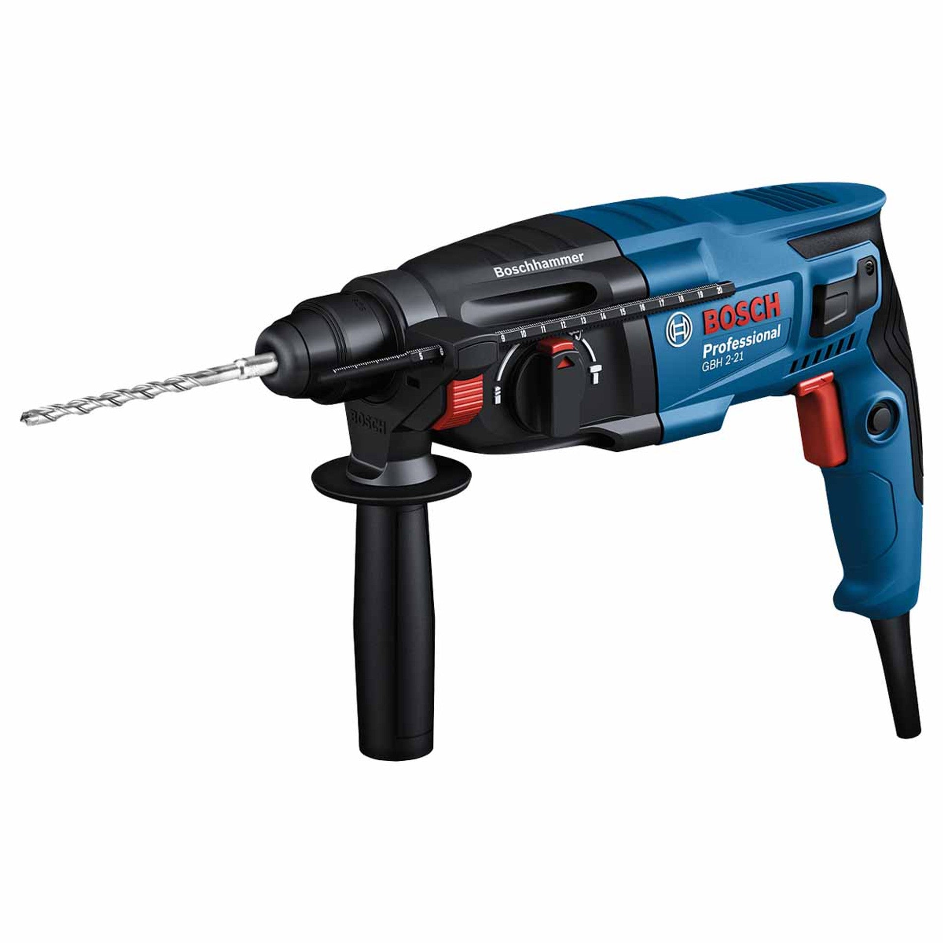 Bosch 06112A6061 GBH 2-21 SDS-Plus 110V Hammer Drill with Case and Accessories