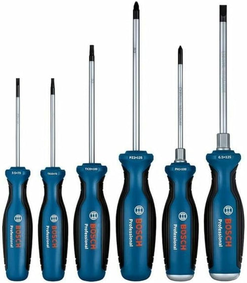 Bosch 1600A02CV3 Professional SL/PH/PZ/TX Assorted Screwdriver Set x6 Pcs