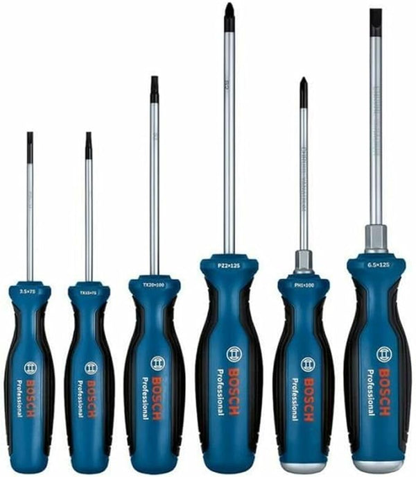 Bosch 1600A02CV3 Professional SL/PH/PZ/TX Assorted Screwdriver Set x6 Pcs
