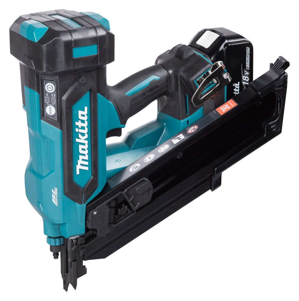 Makita DBN900ZK 18V LXT Brushless First Fix Framing Nailer - Body & Case