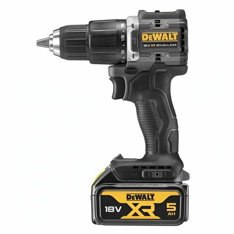 Dewalt DCD100P2T-GB 18V XR Brushless Limited Edition 100 Year Combi Drill, 2x 5.0Ah Batteries, Charger & TSTAK Case