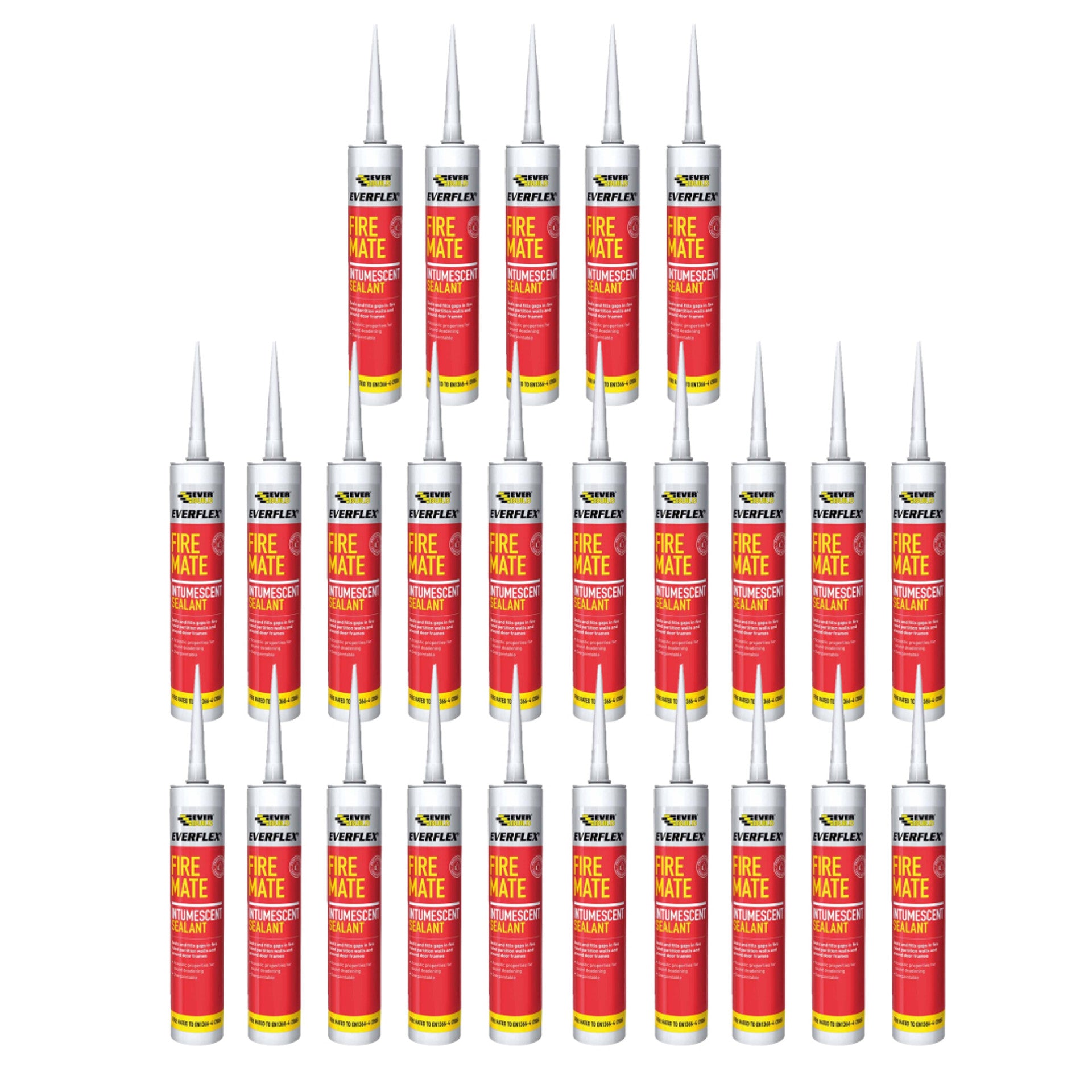 Everbuild Fire Mate Intumescent Sealant 295ml C3 White (25 Pack)