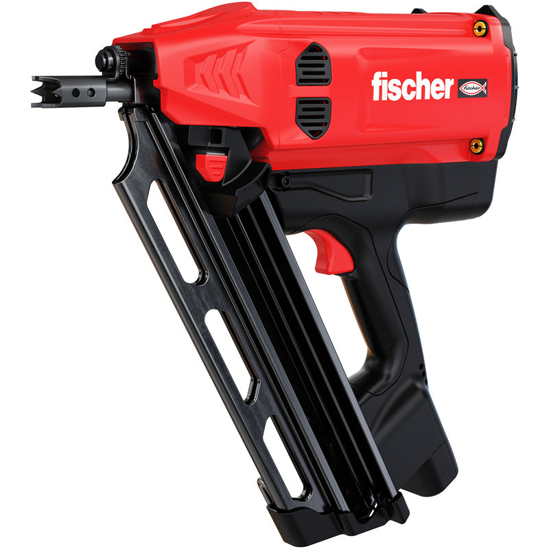Fischer 560041 FGW 90F Gas Framing Nailer, Nail Gun, Red & Black