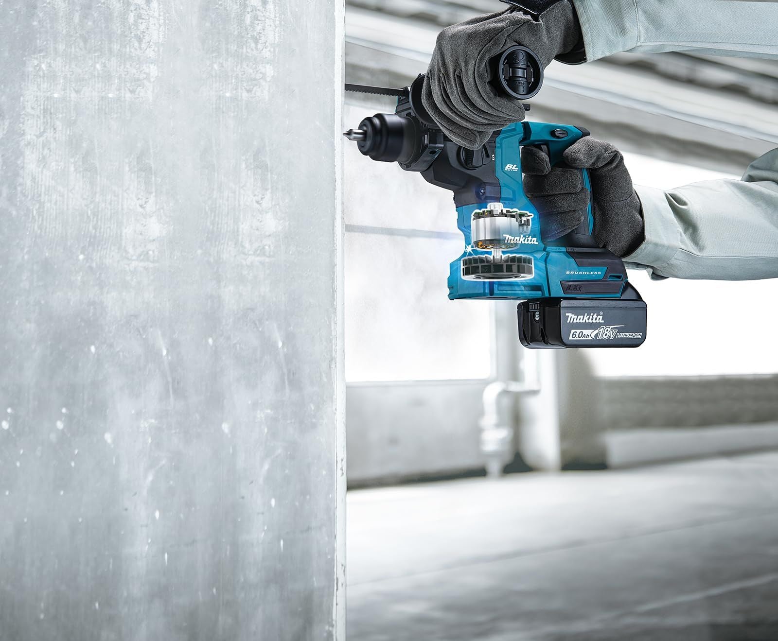 Makita DHR183Z 18V LXT Cordless Brushless SDS Rotary Hammer Drill 18mm Body Only