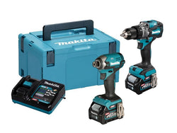 MAKITA DK0176G205 40V MAX XGT COMBO KIT TD003G IMPACT DRIVER & HP001G COMBI DRILL INC 2X 2.5AH BATTS