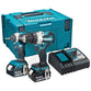 Makita DLX2507TJ 18V LXT Twin Kit DHP489 Combi Drill & DTD153 Impact Driver Inc 2x 5.0Ah