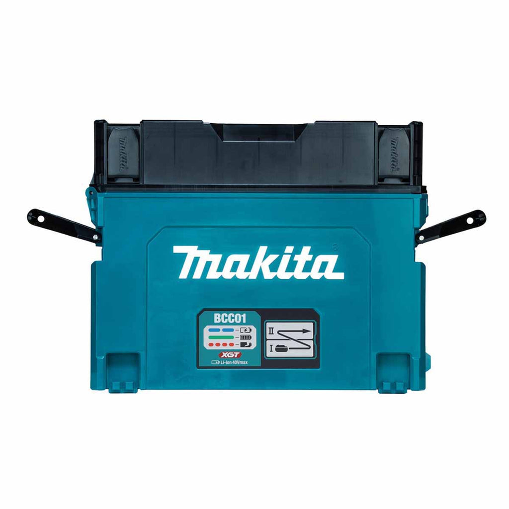 Makita BCC01 XGT Battery Charging Case with 8 Charging Ports And 8x Adaptors XGT to LXT