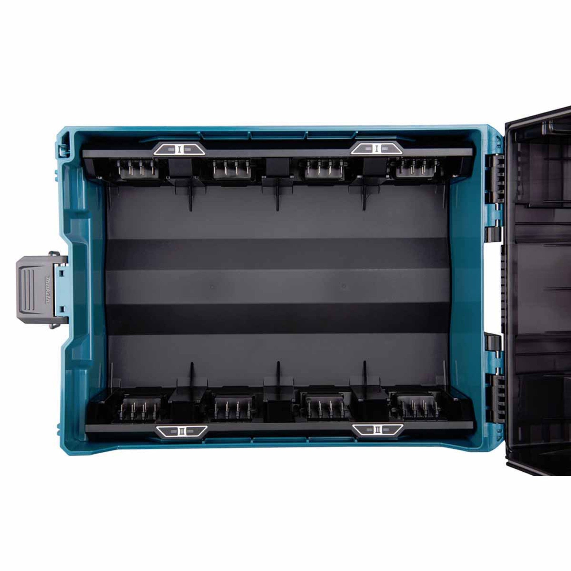 Makita BCC01 XGT Battery Charging Case with 8 Charging Ports And 8x Adaptors XGT to LXT
