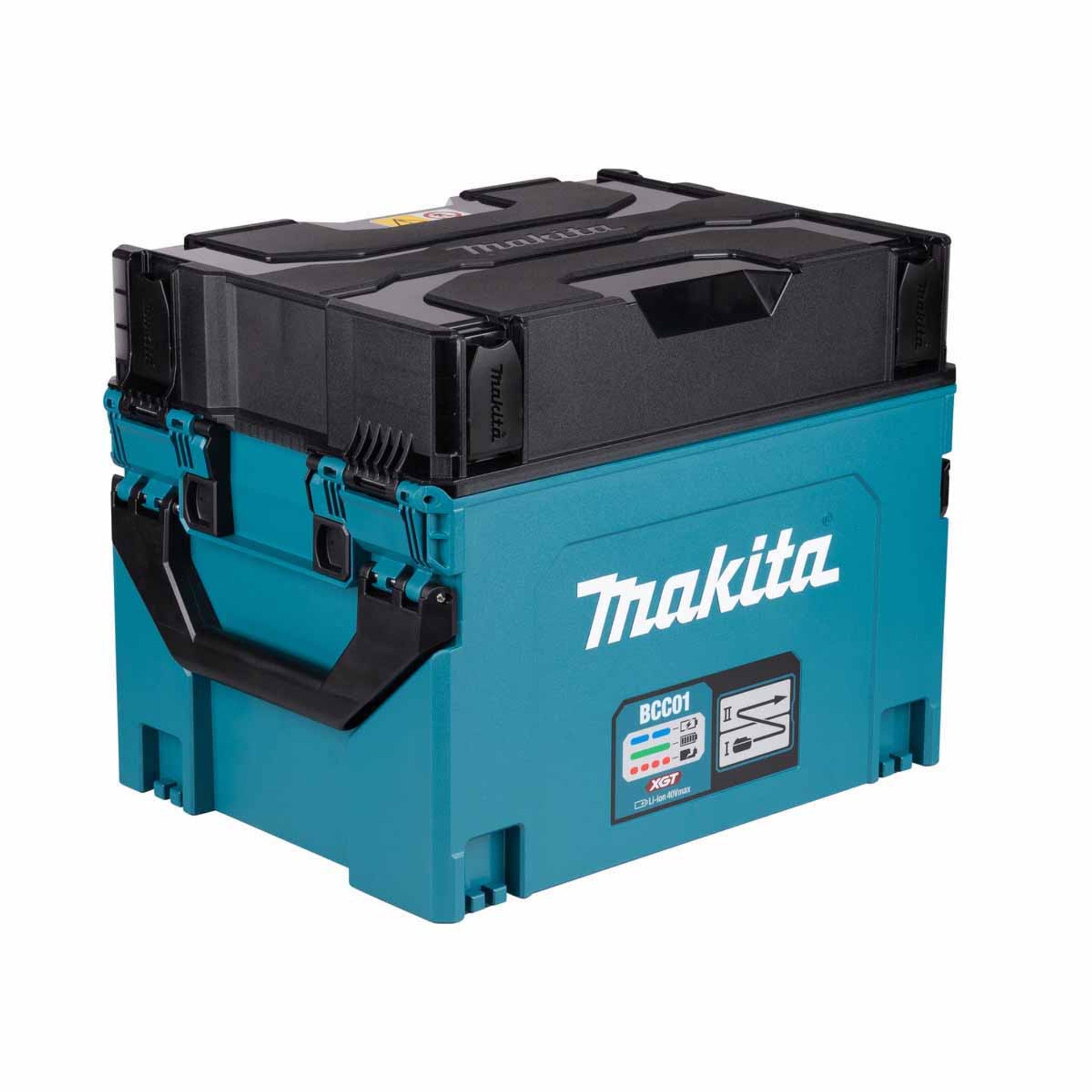 Makita BCC01 XGT Battery Charging Case with 8 Charging Ports And 8x Adaptors XGT to LXT