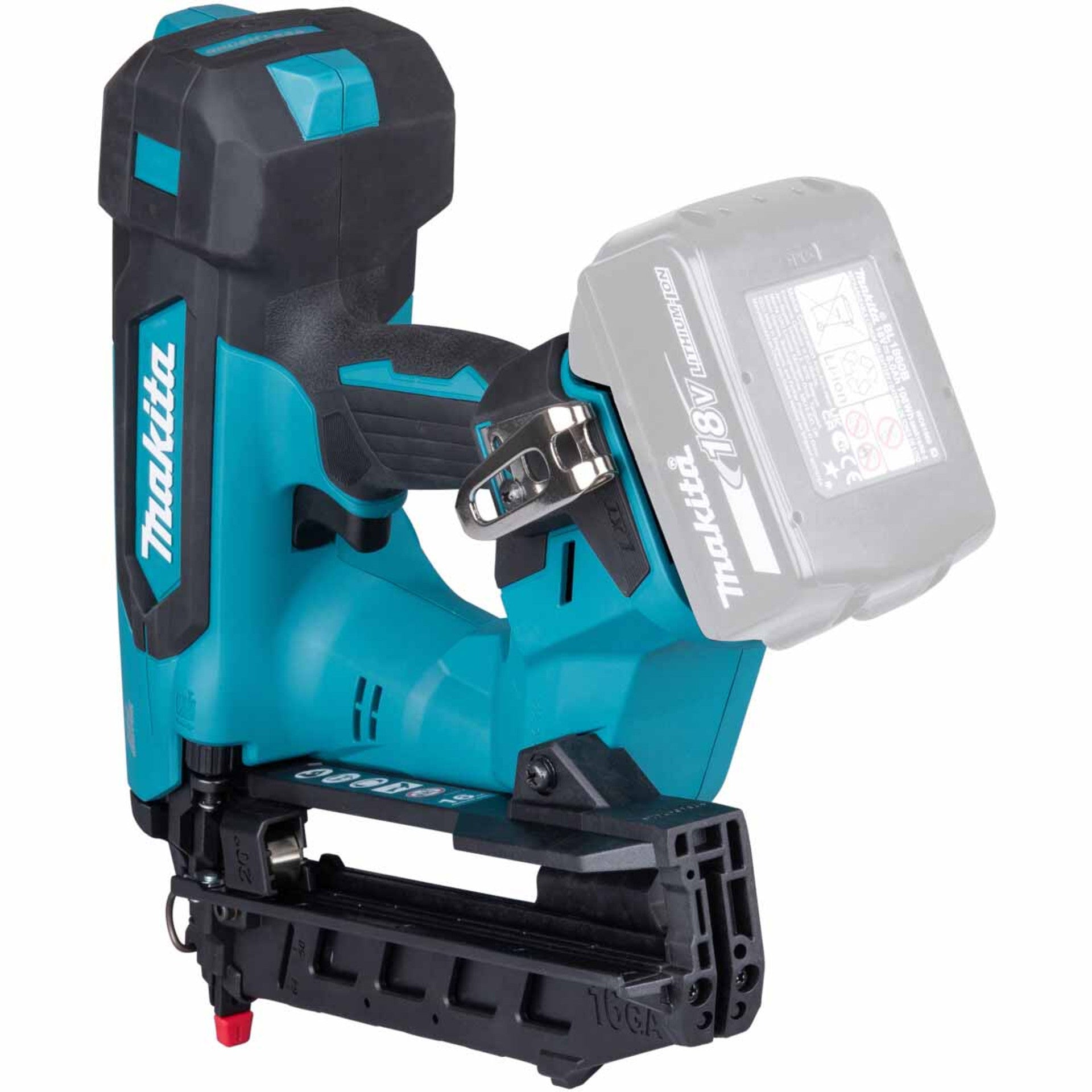 Makita DBN610ZJ 18V LXT  Brushless Angled 16G Finishing Brad Nailer