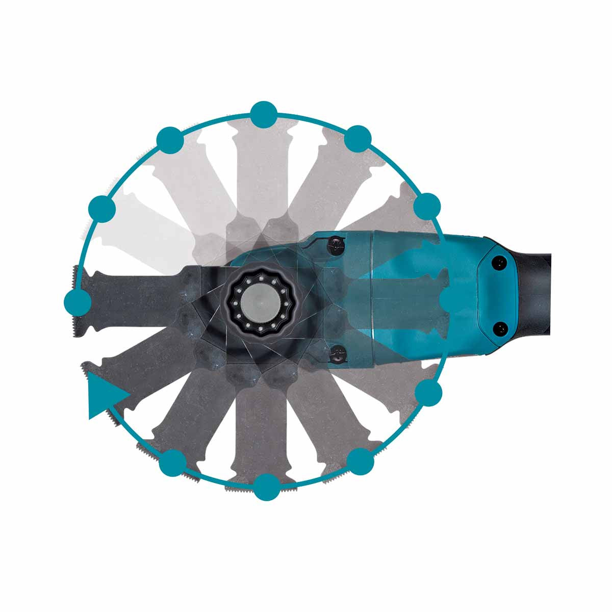 Makita DTM53Z LXT 18V Cordless Brushless Tool-less Slim Grip Multi Tool Body Only