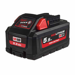 Milwaukee M18 HB5.5 18V 5.5Ah High Output Redlithum-ion Battery