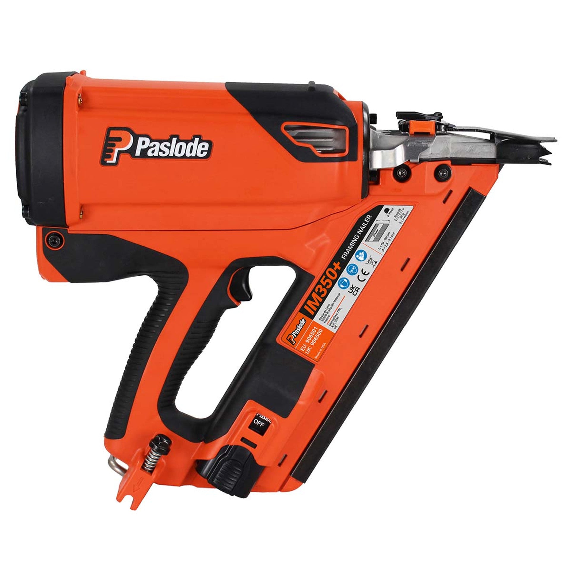 Paslode IM350+ Cordless Gas First Fix Framing Nailer Inc 1x 2.1Ah Battery 906500