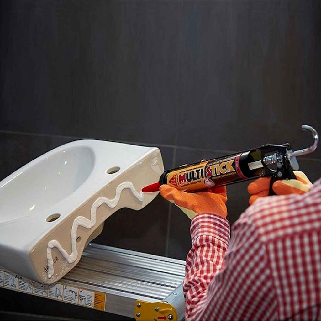 Everbuild Sika Multi Stick MS 350ml White (12 Pack)