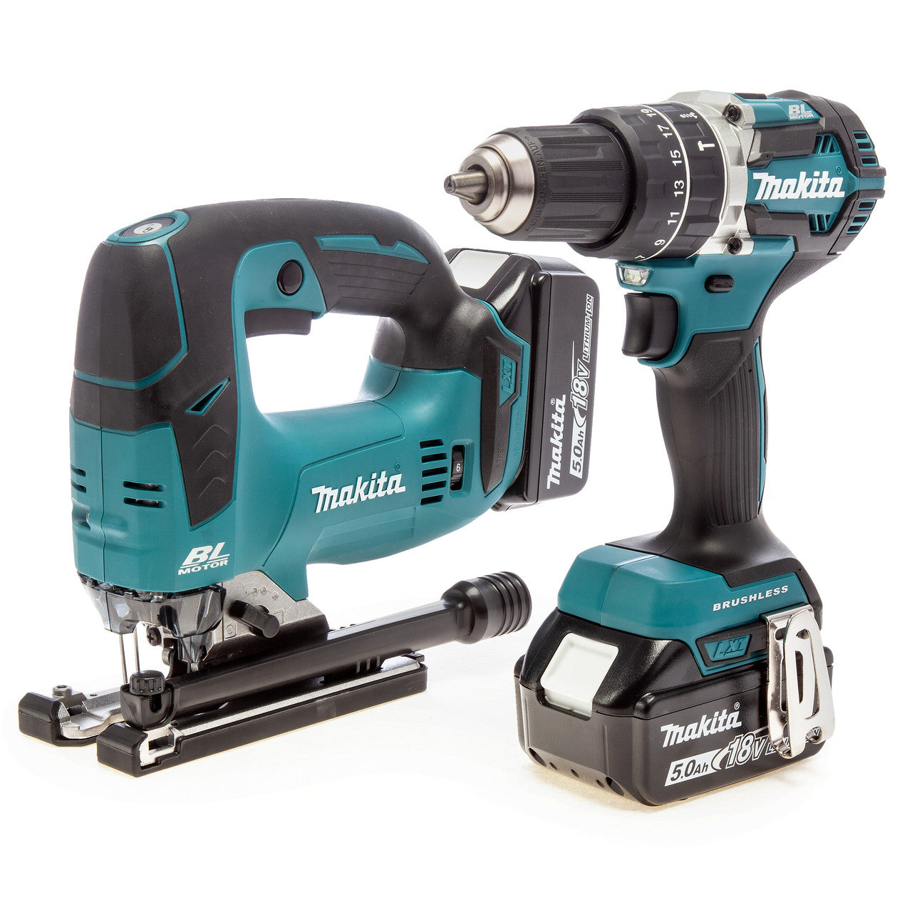 Makita DLX2202TJ1 50th Anniversary 18V LXT Brushless Combo Kit (2 x 5.0Ah Batteries) in MakPac Case