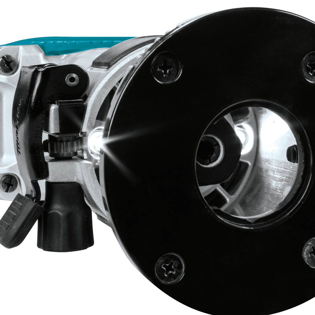 Makita DRT50ZJX3 18V LXT Li-Ion Cordless Brushless Laminate Router Trimmer Body Only MAKPAC & Extra Bases