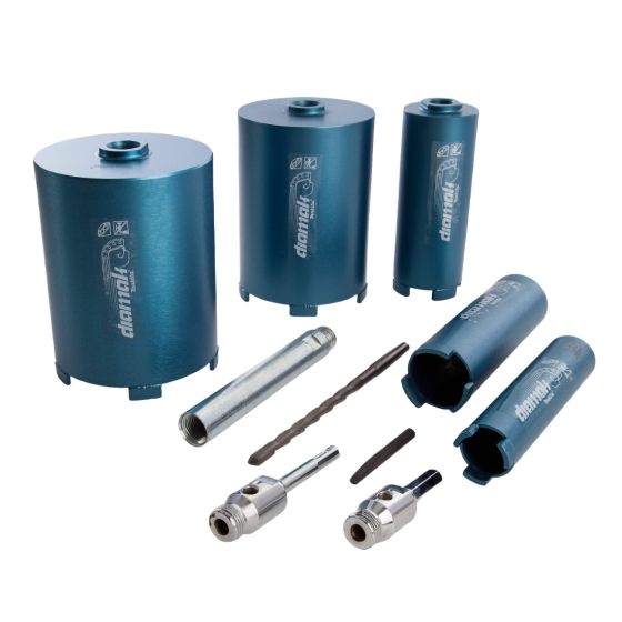 Makita P-74712 5-Piece Diamak Diamond Core Kit in Aluminium Carry Case