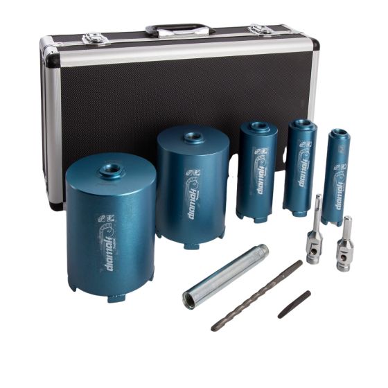 Makita P-74712 5-Piece Diamak Diamond Core Kit in Aluminium Carry Case