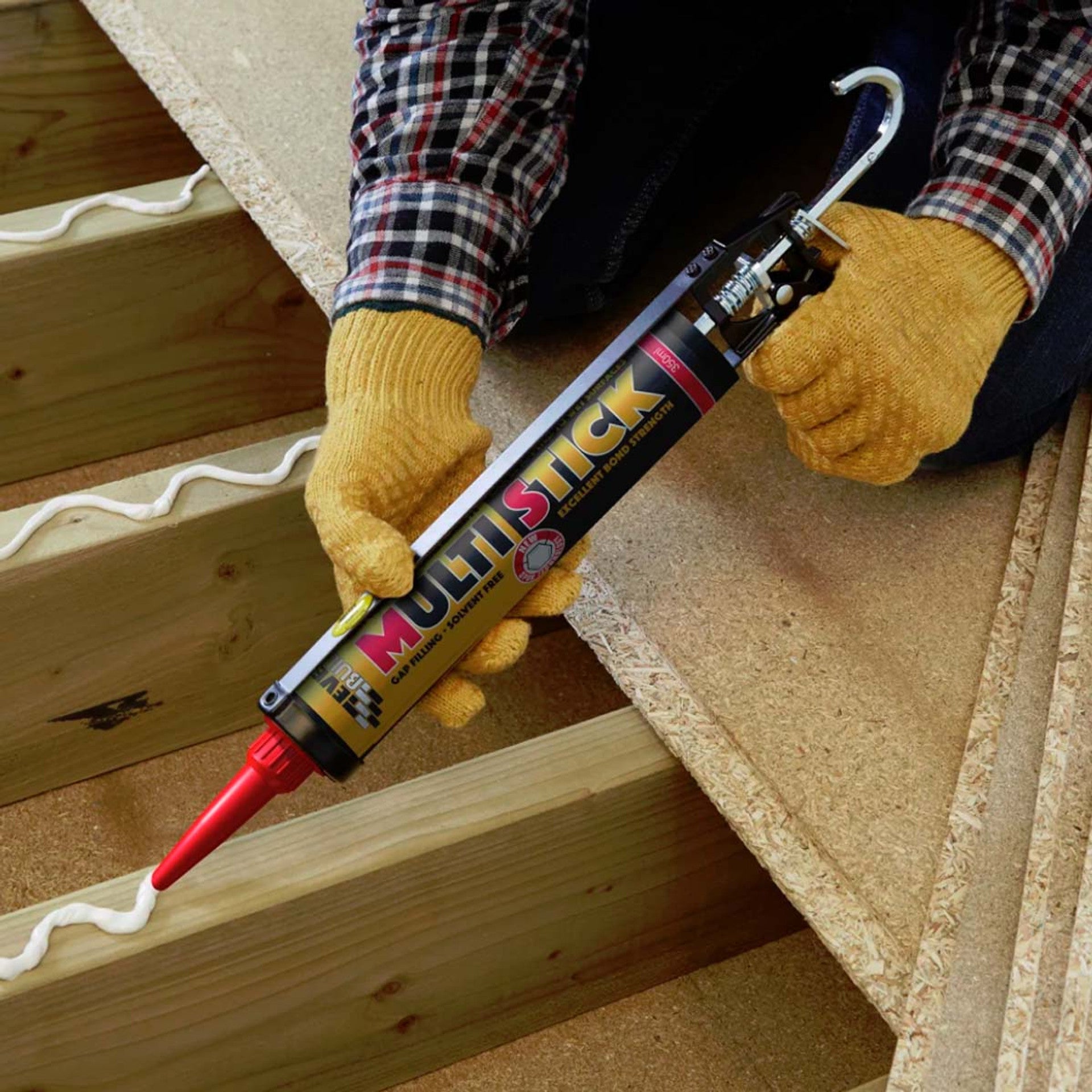 Everbuild Sika Multi Stick MS 350ml White (12 Pack)
