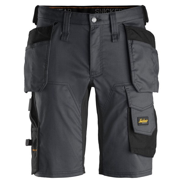 Snickers 6141 AllroundWork Stretch Shorts Holster Pockets Black