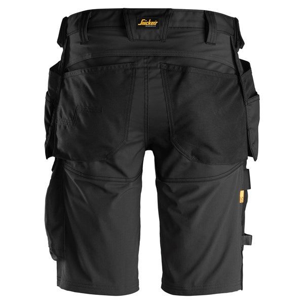 Snickers 6141 AllroundWork Stretch Shorts Holster Pockets Black