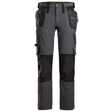 Snickers 6271 AllroundWork Full Stretch Work Trousers Black/Grey