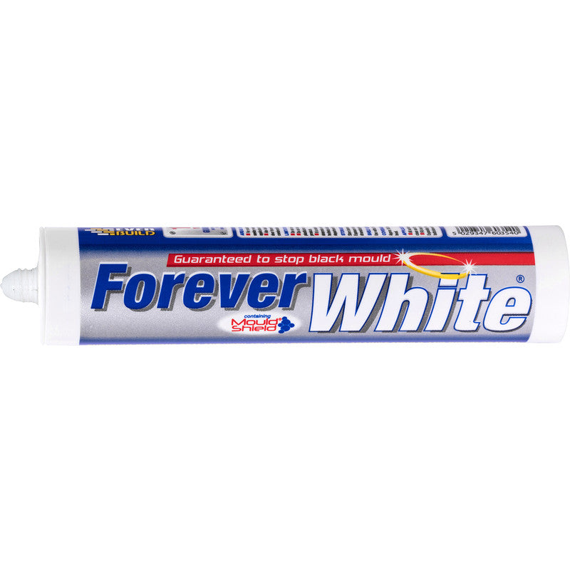 Everbuild Forever White Silicone Sealant – 295ml (Box of 12)