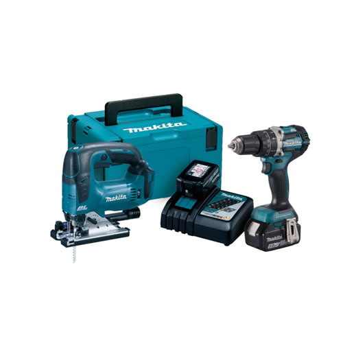 Makita DLX2202TJ1 50th Anniversary 18V LXT Brushless Combo Kit (2 x 5.0Ah Batteries) in MakPac Case