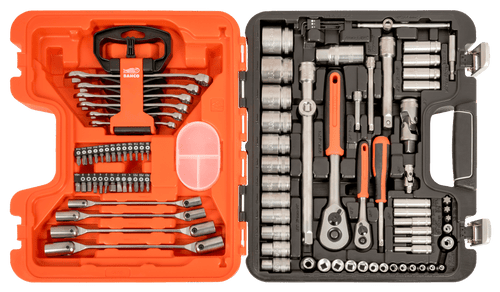 Bahco S910 Socket & Spanner Set 92pc Metric & AF 1/4 & 1/2in Drive
