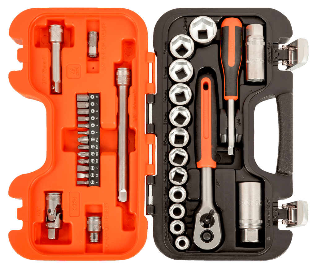 Bahco S330 Mixed Drive Socket Wrench Set 33 Piece