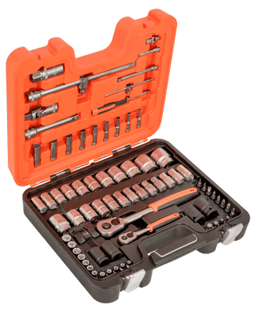 Bahco S800 Socket Wrench Set 1/4" & 1/2" Metric and Imperial (77 Piece)