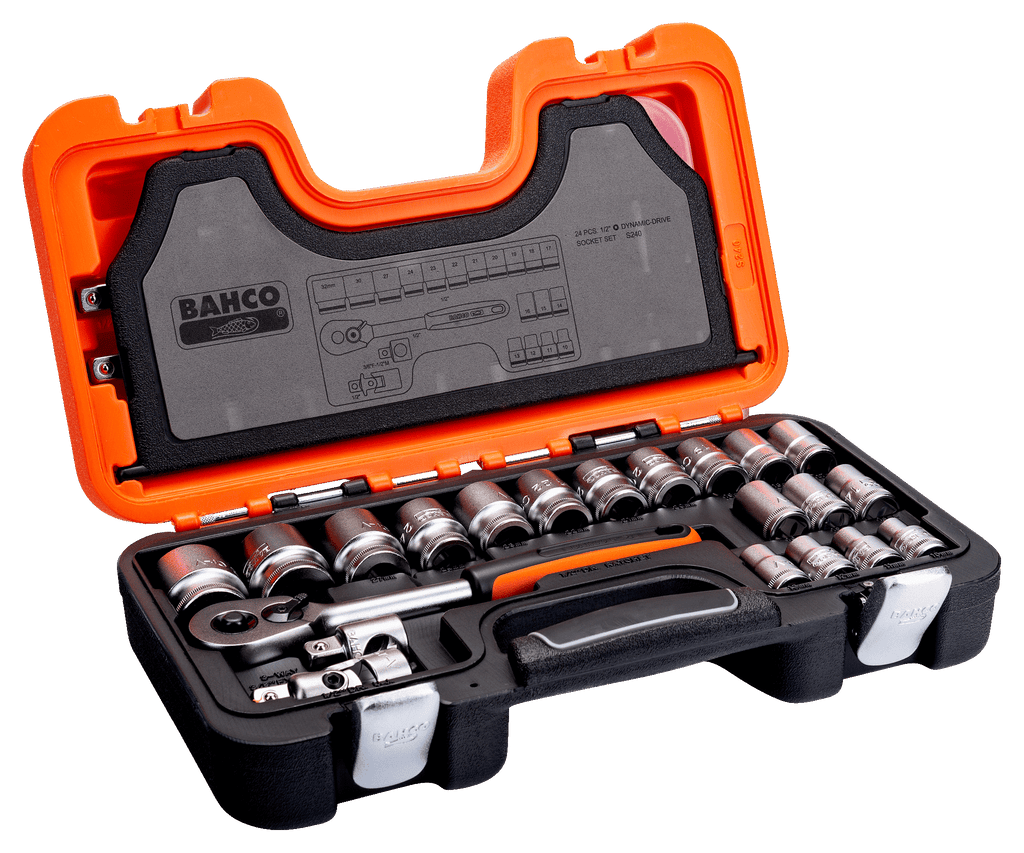Bahco S240 1/2" Drive Socket 24 Piece