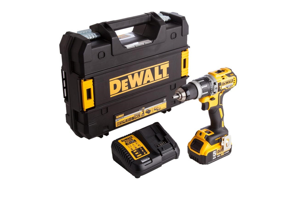 DeWalt DCD796P1 18v 1x5.0Ah Lithium-Ion XR Brushless Combi Drill Kit