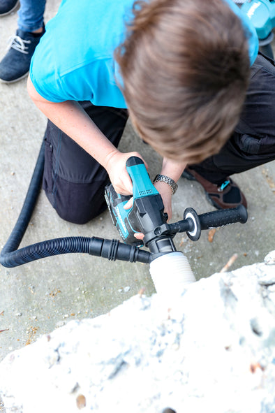 Makita DHR171Z 18v LXT Brushless SDS Rotary Hammer in action