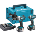 Makita DLX2145TJ 18v LXT DHP458 Combi Drill + DTD152 Impact Driver 2 x 5.0AH