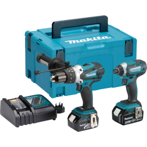 Makita DLX2145TJ 18v LXT DHP458 Combi Drill + DTD152 Impact Driver 2 x 5.0AH
