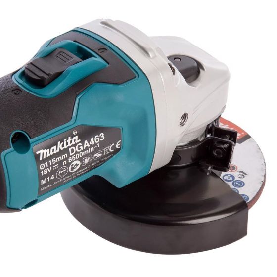 Makita DGA463Z 18v LXT Cordless Brushless 115mm Angle Grinder Body Only