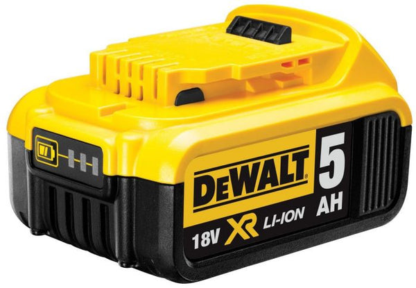 Combo kit includes 2x5Ah DeWalt DCB184 Batteries