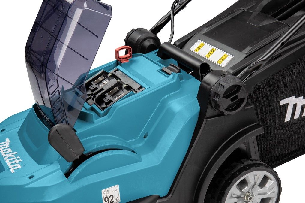 Makita DLM432PT2 Twin 18v LXT Cordless 36v Lawn Mower 430mm inc 2x 5.0Ah
