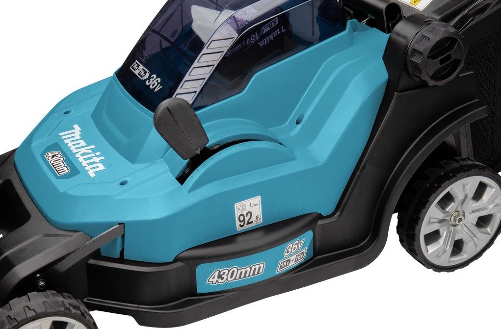 Makita DLM432PT2 Twin 18v LXT Cordless 36v Lawn Mower 430mm inc 2x 5.0Ah