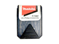Makita PH2 Screwdriver Bits (Pkt 25) P-74887