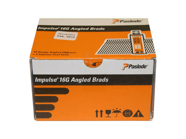 Paslode 300271 16G 38mm Galv Angled Brad Nails (2000)