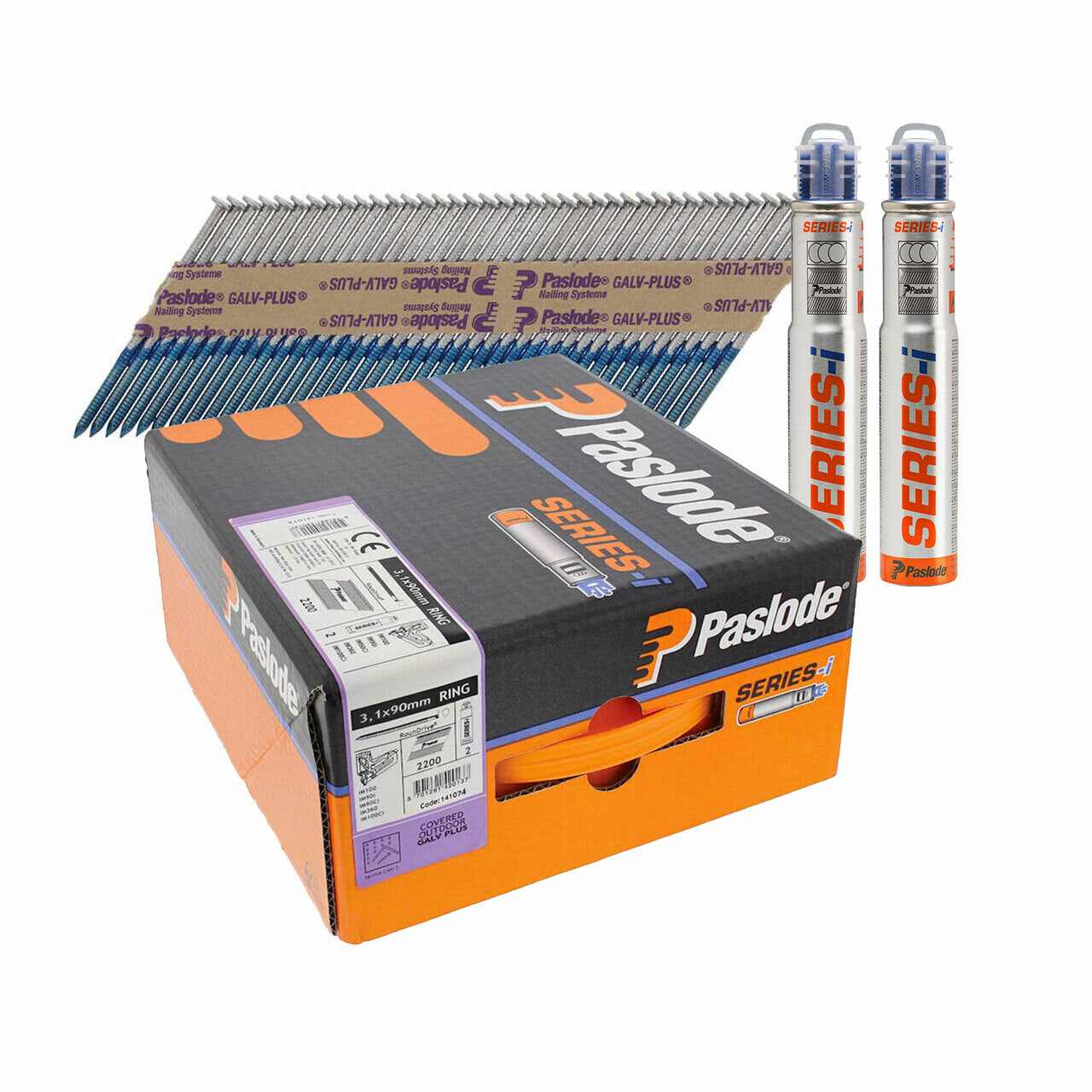 Buy Paslode 3000 Pack 90mm 3.15mm Bright Impulse Nails from Canterbury  Timbers and Building Supplies