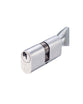 Zoo Hardware V5OP70CTSCE V5 70mm Oval Cylinder and turn Keyed to Differ Satin Chrome